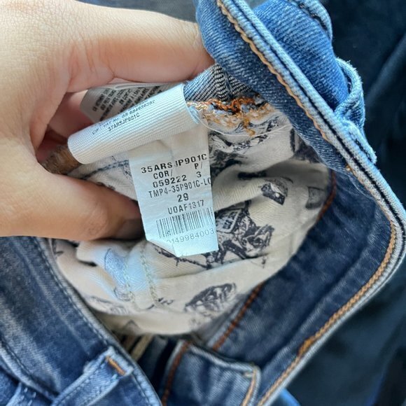 Anthropologie Pilcro and the Letterpress Women's Ankle Skinny Jeans Blue Size 29 - Picture 8 of 10